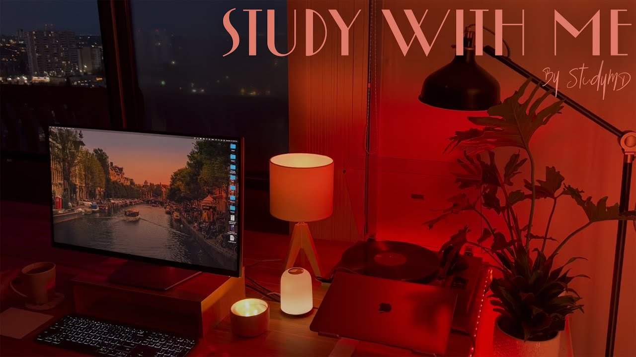 4-HOUR STUDY WITH ME 🧮 / Relaxing Piano/ Pomodoro 45