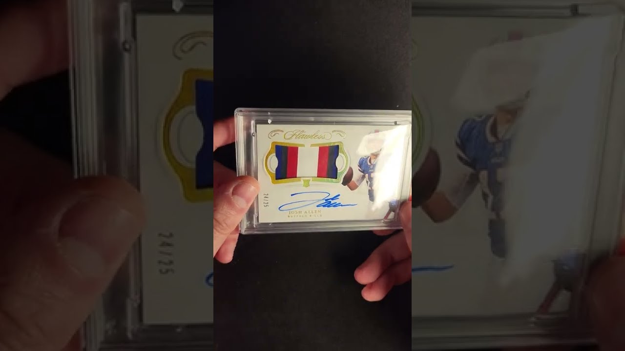 2018 Panini Flawless Josh Allen ROOKIE PATCH AUTO /25 #RPA-JA PSA 10 GEM MINT