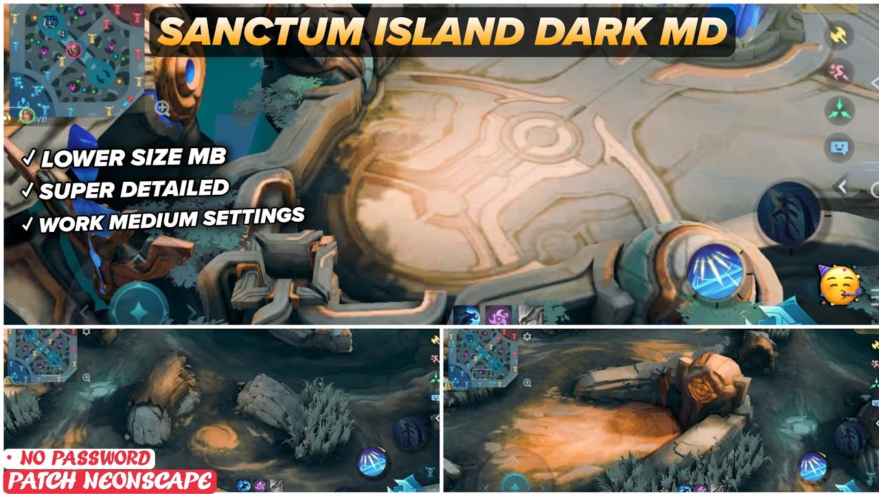 Updated Sanctum Island Dark Mode SMOOTH MAP In Mobile Legends | Config Ml Anti Lag - Patch Neonscape