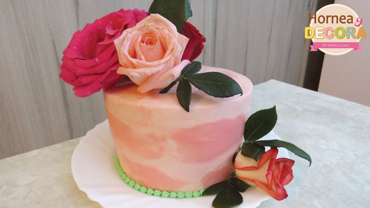 COMO COLOCAR FLORES NATURALES EN EL PASTEL / #61