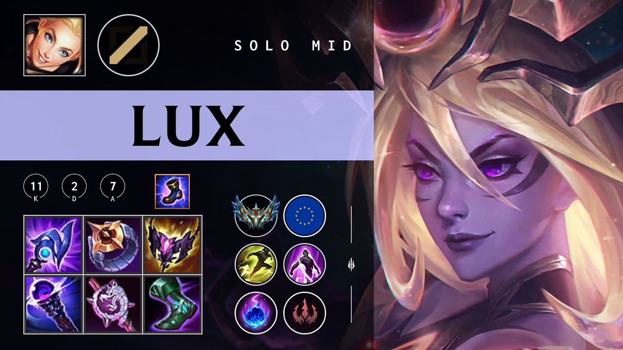 Lux Mid vs Syndra - EUW Challenger Patch 26.06