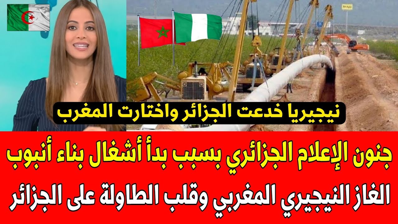 شاهد جنون الإعلام الجزائري بسبب بدأ أشغال بناء أنبوب الغاز النيجيري المغربي وقلب الطاولة على الجزائر