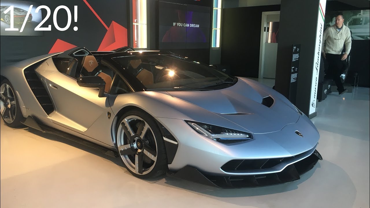 $2.23 Million Lamborghini Centenario Roadster at Museo Lamborghini