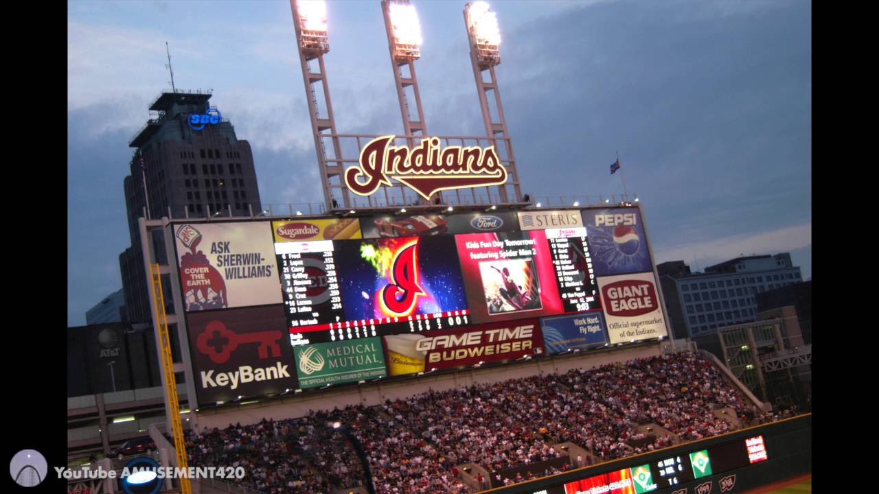 CLEVELAND INDIANS STADIUM SUITE SHOWN & FIREWORKS Video & Slideshow Jacobs Field 2004