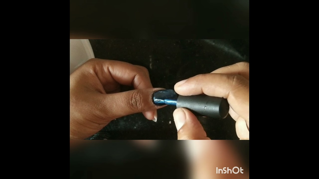 Cat eye nail art tutorial in Malayalam