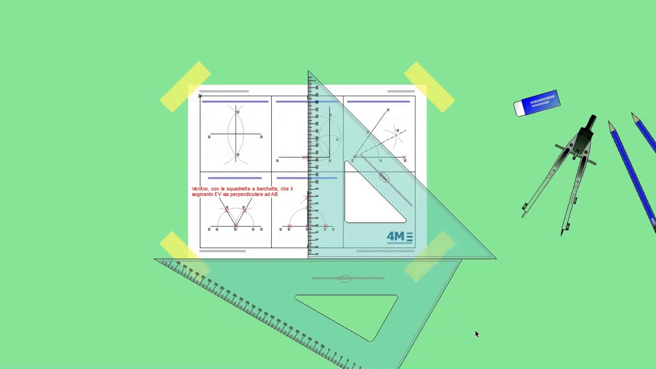 Problemi di tracciatura, costruzione di semplici enti geometrici.