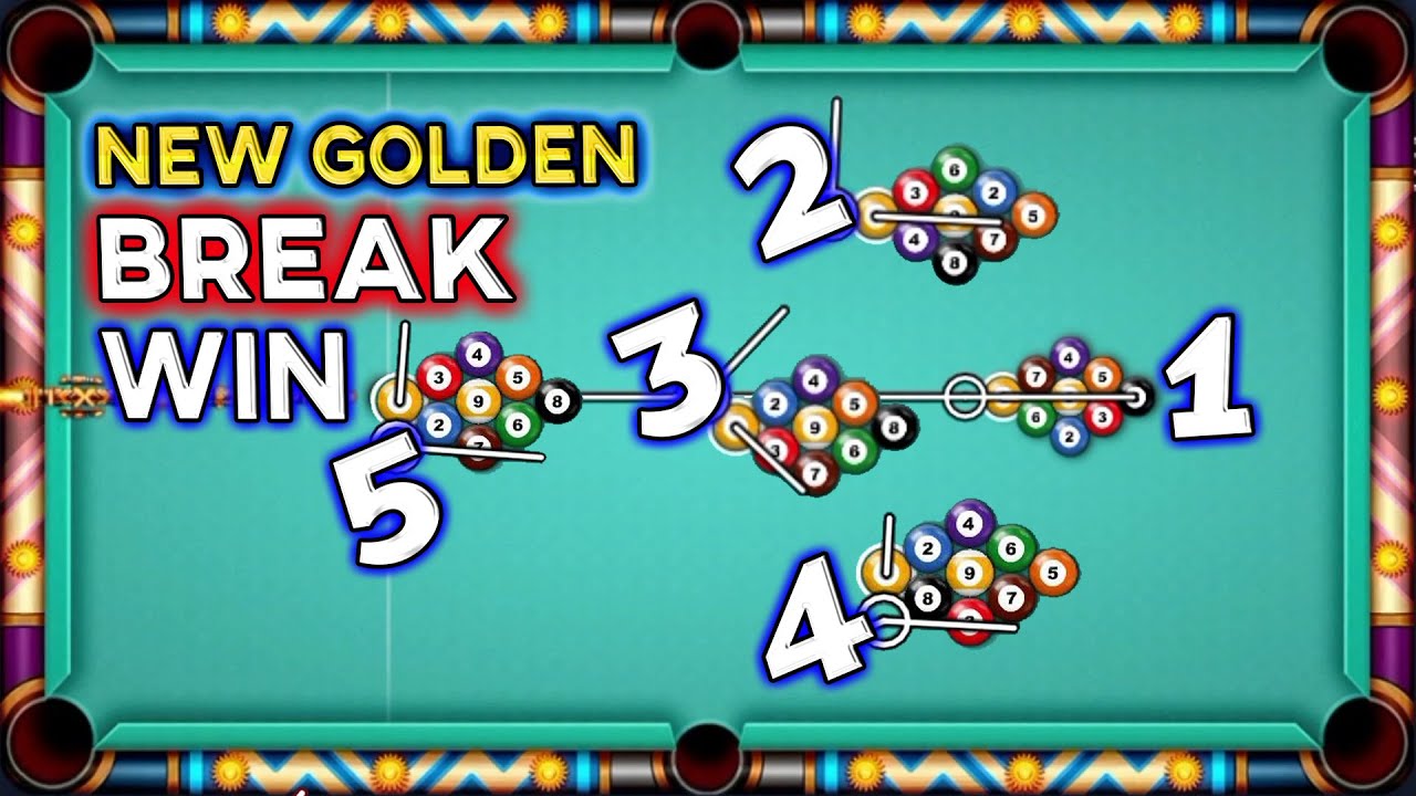 Top 5 Golden Break 8 Ball Pool 9 Ball 1 Shot Win 🔥