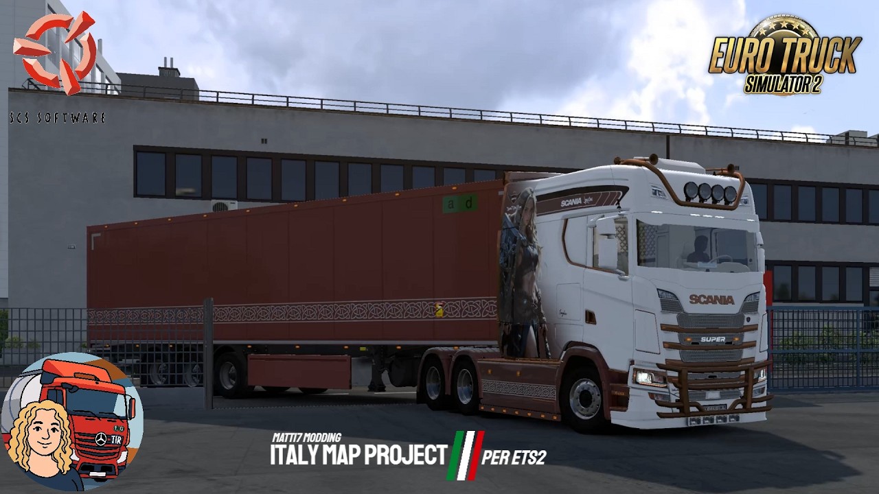 Euro Truck Simulator 2 (1.58) Scania S Longline by Skimo Delivery Voghera to Verona + DLC's & Mods