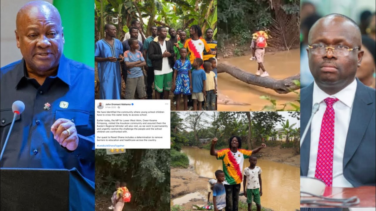 OH🥹Prez Mahama Must See This🔥NO WORK DONE? Viral video About Children Closing Water to School. 