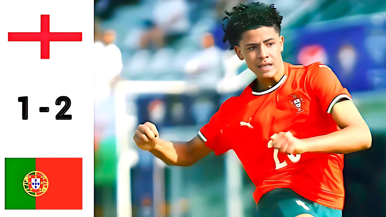 England 1 x 2 Portugal U16.Cristiano Ronaldo Junior.Extended Highlights & All Goals 2025