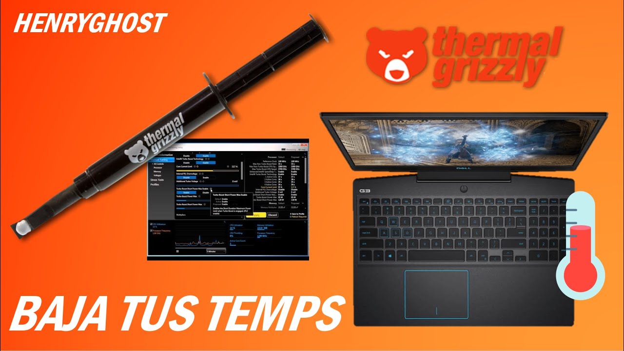 BAJA LAS TEMPERATURAS DE TU LAPTOP - TUTORIAL - UNDERVOLT - PASTA TÉRMICA
