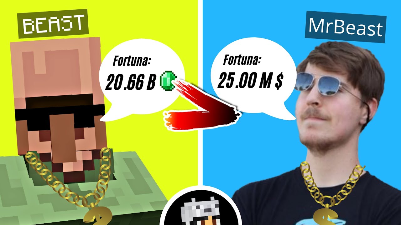 Encontr&eacute; al Aldeano m&aacute;s rico de Minecraft | Inspirado en Mr. Beast