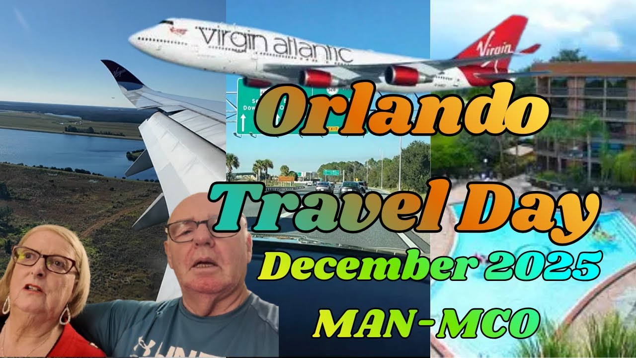 ORLANDO TRAVEL DAY |  VIRGIN MAN-MCO | PUBLIX FOOD SHOP | HOOTERS MEAL |DECEMBER 2025