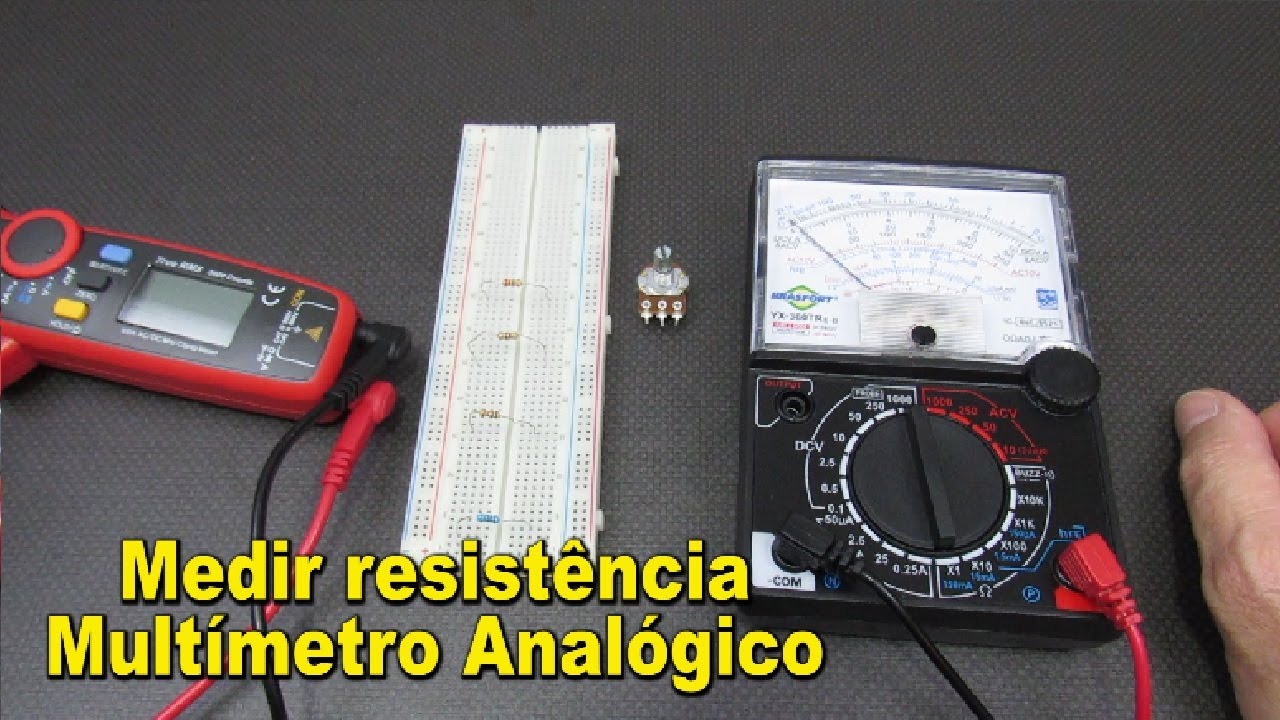 Como medir resistores com multímetro analógico