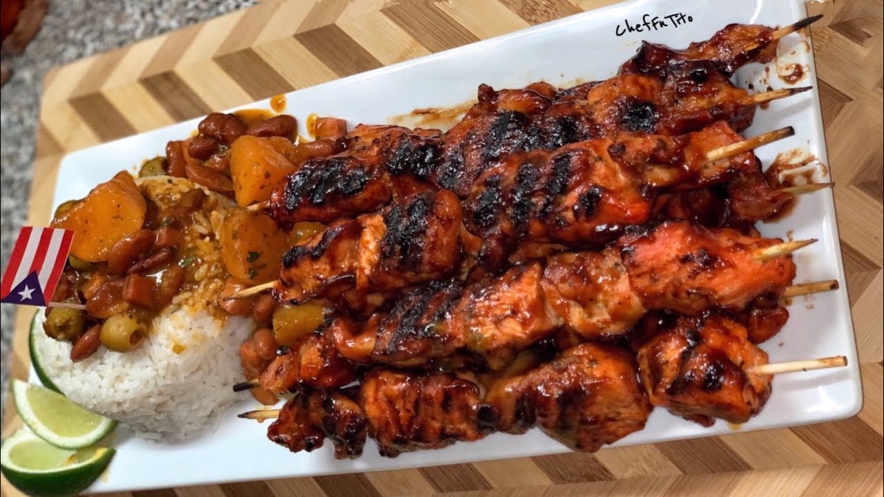 How to make Puerto Rican Pinchos de Pollo