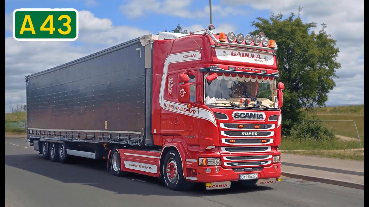 A43 Truck Spotting #16  [4K]