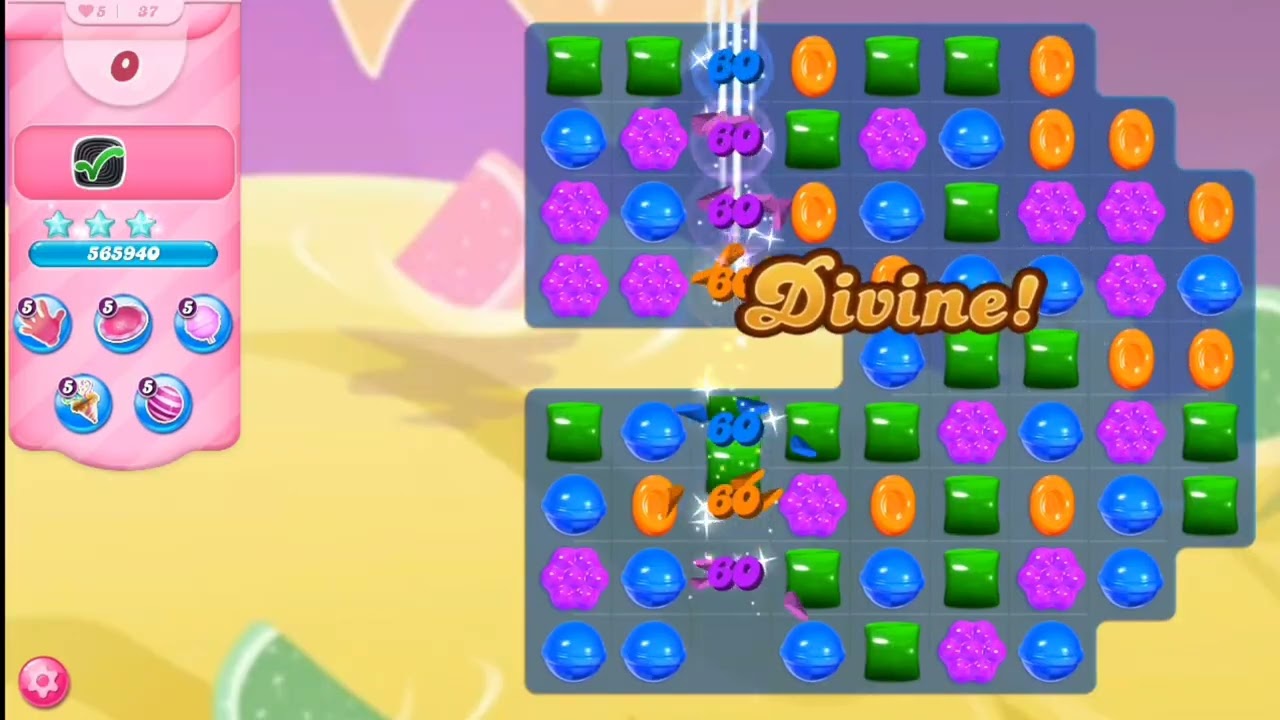 Candy Crush Saga  Levels 36_40 Super Crush