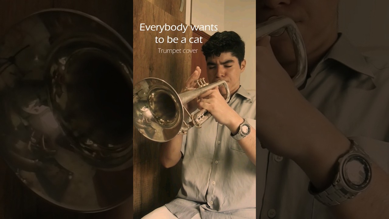 Everybody wants to be a cat-Trumpet cover #trumpet #trending #disney #movie #cover #piano #jazz
