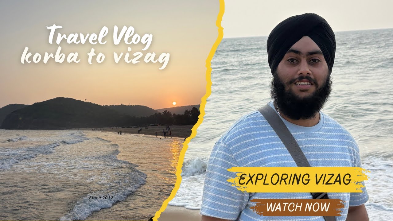 Exploring Vizag for the First Time 😍 | Korba to Vizag Travel Vlog | Beach Vlog India 