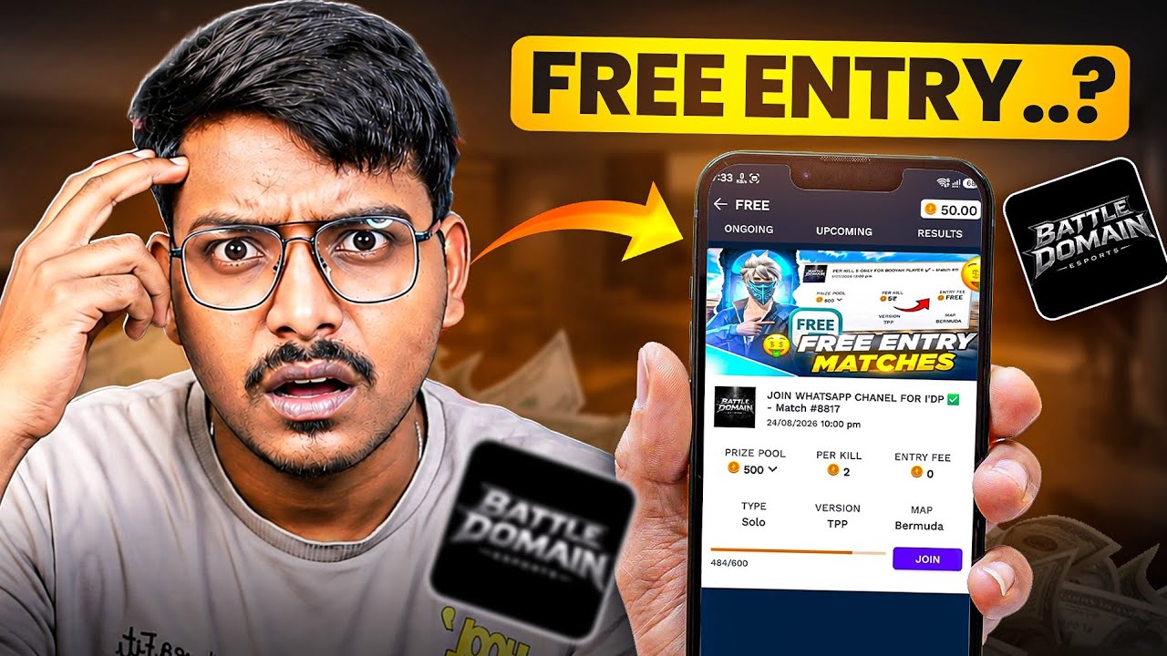 Top 3 Only Free💰 Tournament Apps 😍 Entry ₹0 💸 Per Kill ₹10🤯 | Best Free Tournament Apps🔥