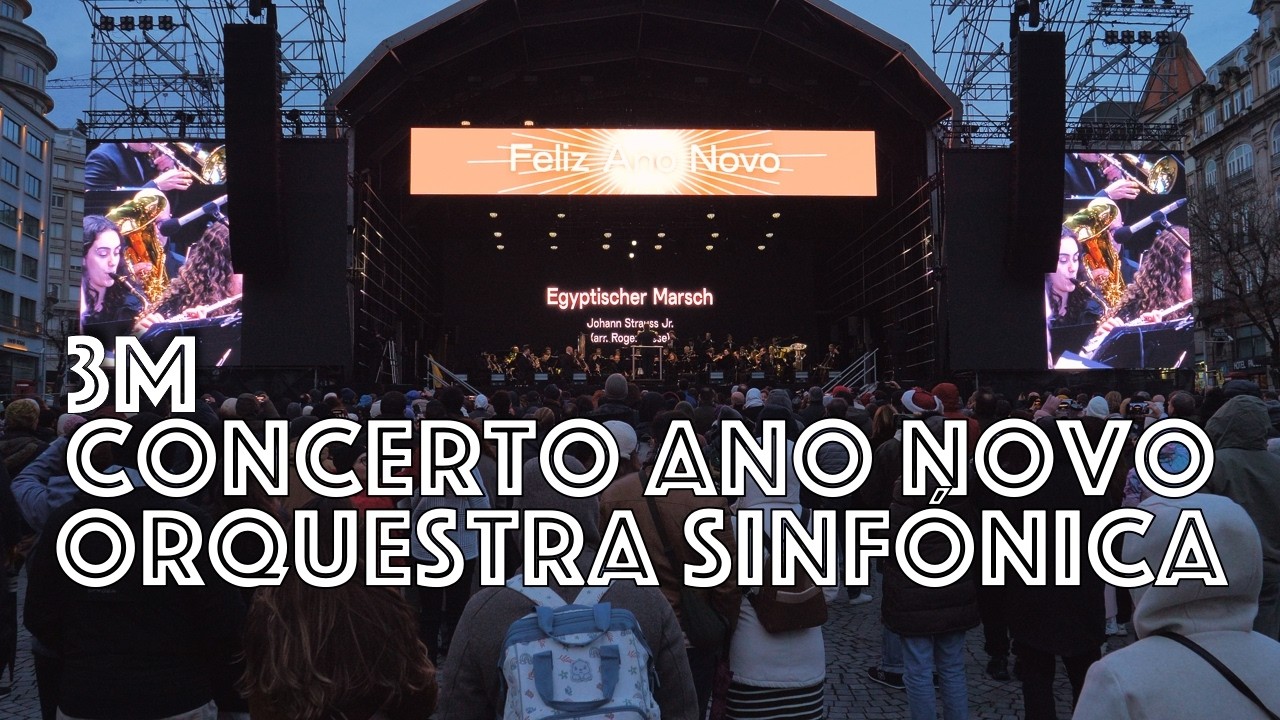 3M - Porto celebrou 2026 nos Aliados: Concerto de Ano Novo da Banda Sinfónica Portuguesa - Portugal