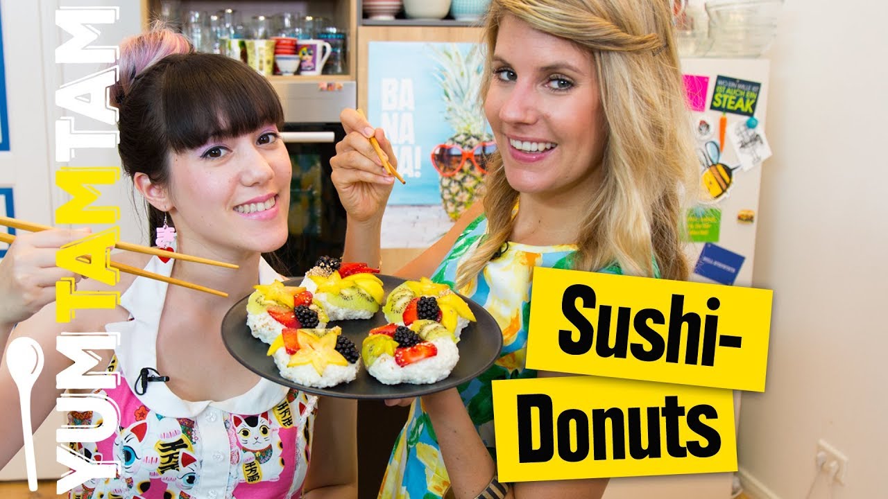 Sushi-Donuts // Süßes Sushi mit Obst // #yumtamtam