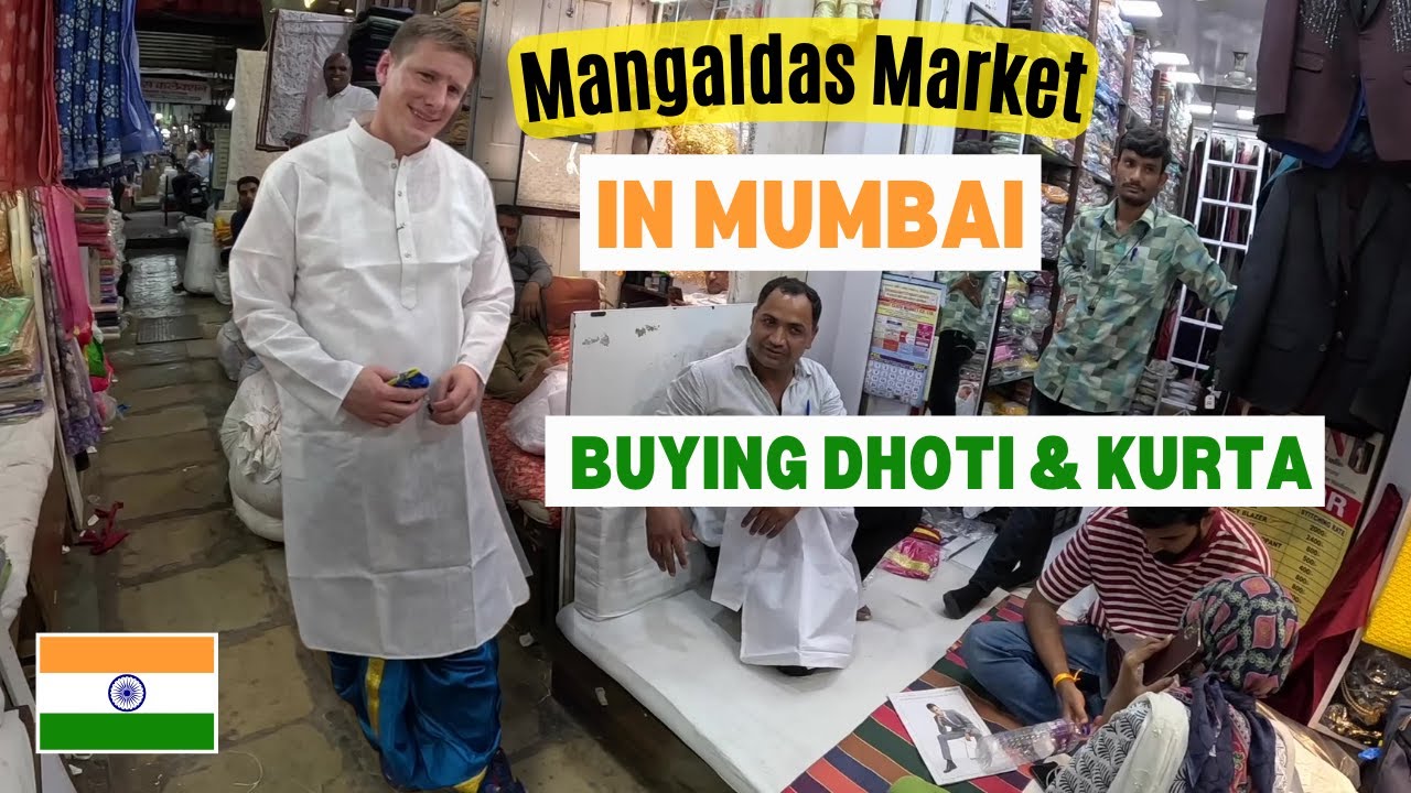Можно ли найти лучшие дхоти и курту на рынке Мангалдас? Мумбаи 🇮🇳