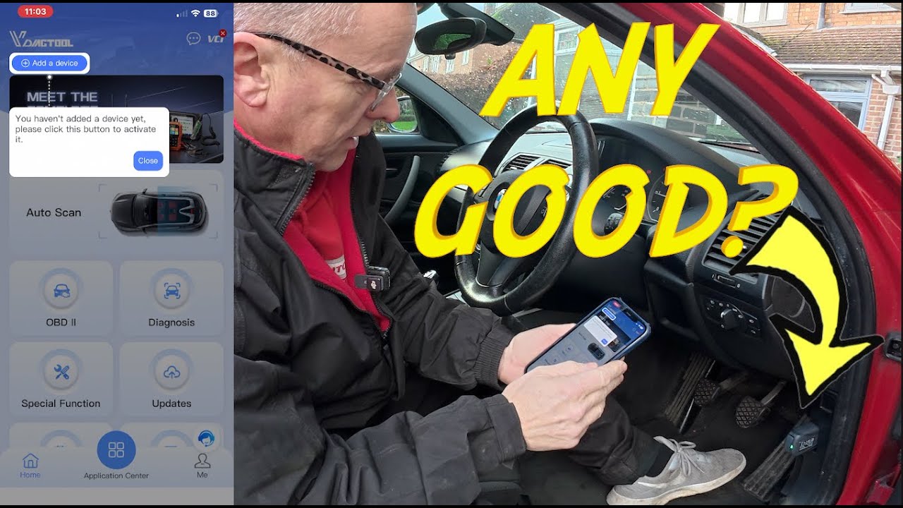 Сравнение сканера VdiagTool D200 OBD2 с Bluetooth и сканера Launch Creader | Двунаправленные скан...