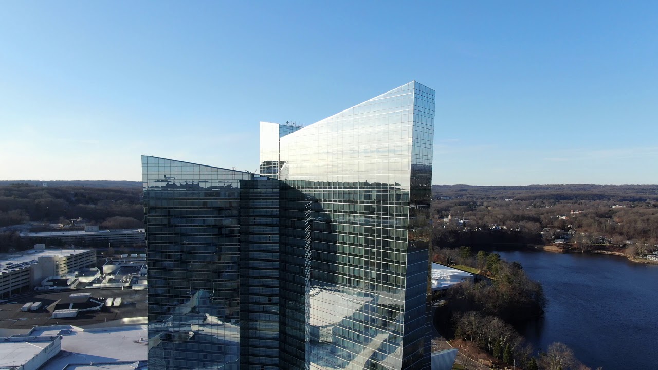 Mohegan Sun Hotel and casino drone footage in 4K Dec. 25 2018