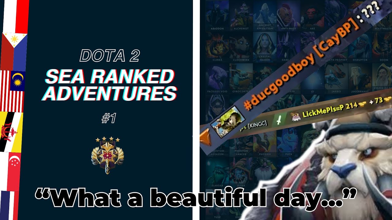 sea ranked adventures #1 | what a beautiful day (dota 2)