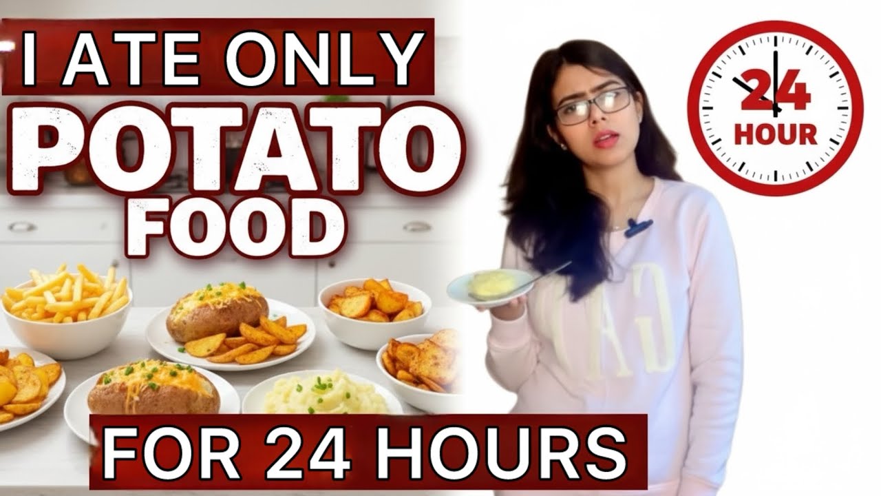 Eating Only Potato🥔 🧿 for 24 Hours@GarimasGoodlife @inishutiwari @AayushSapra @WanderersHub #food 
