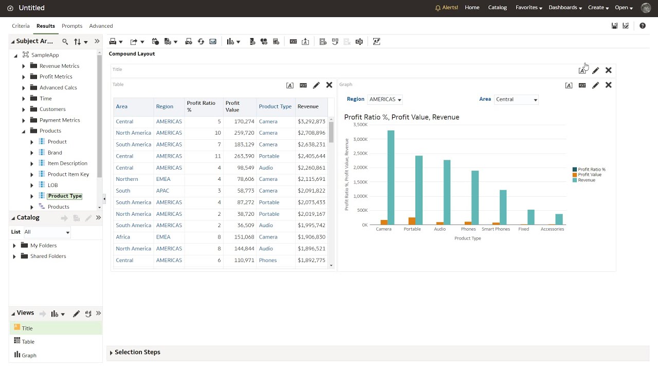 Create Your First Analysis in Oracle Analytics