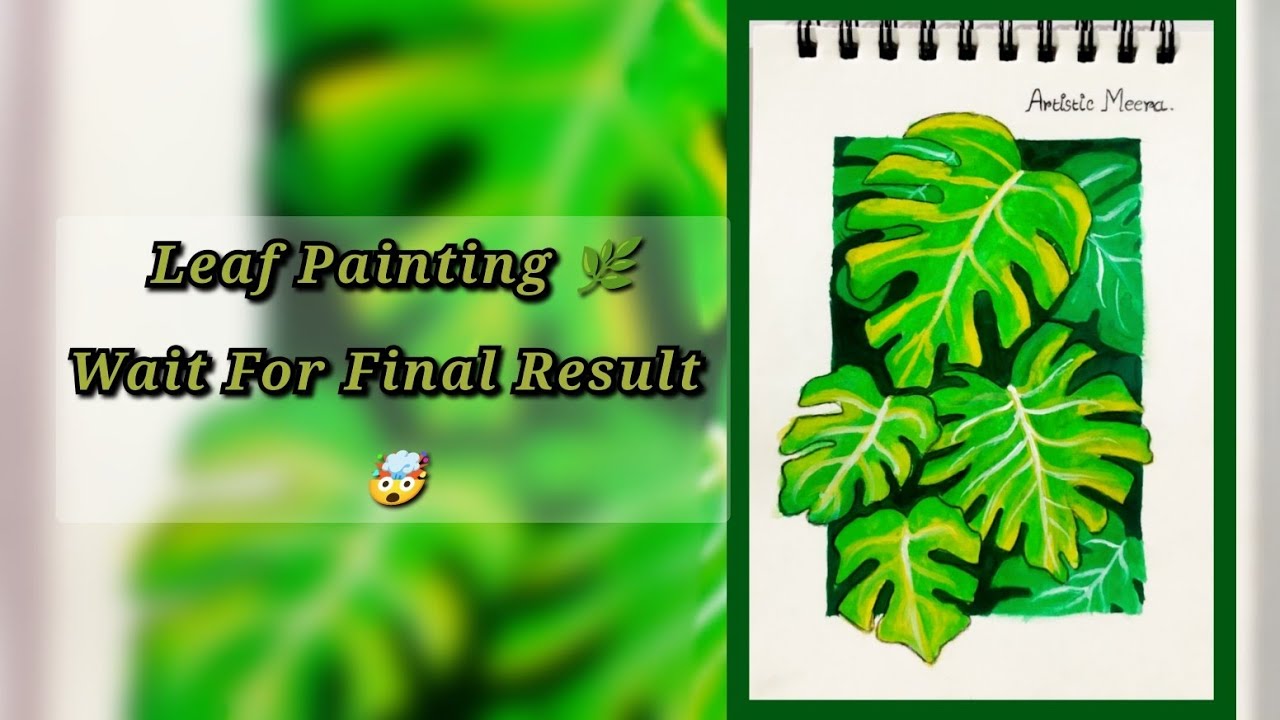 From Simple Leaf To Stunning Art 🌿✨ | Wait For Final Result 😍