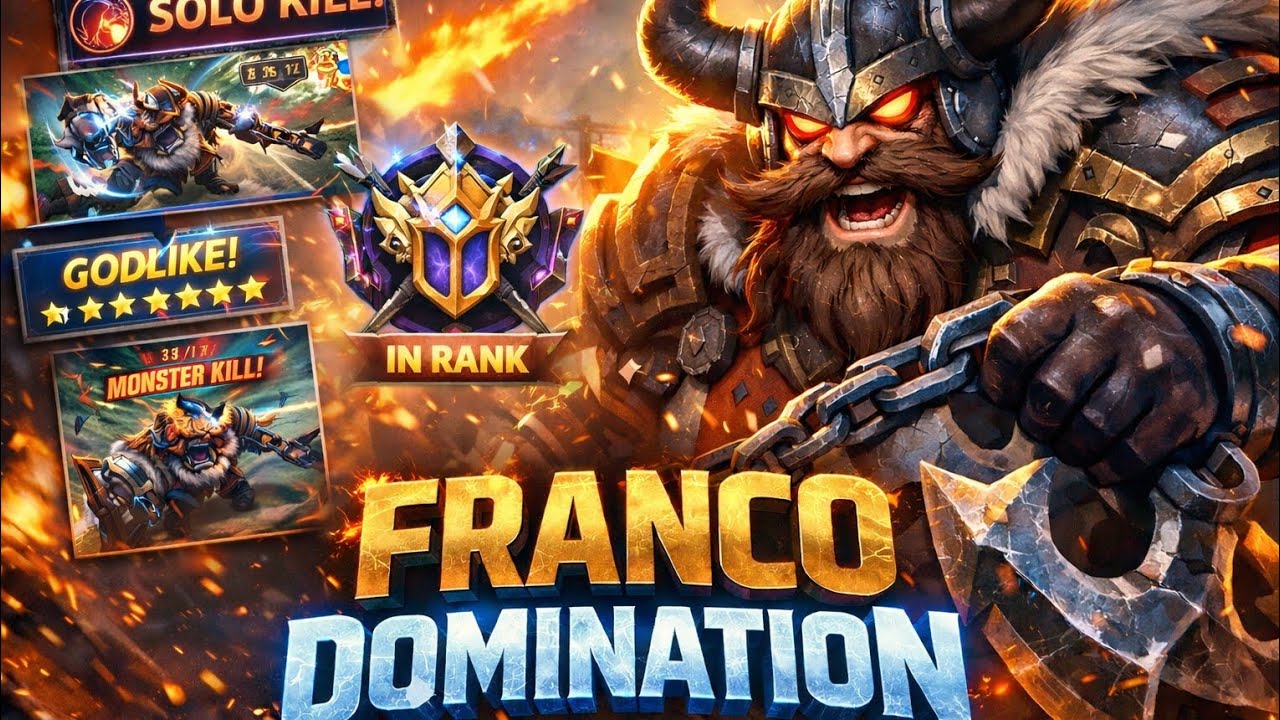 FRANCO DOMINATION IN RANK 🔥🔥 #mobalegends #mobilelegends #mlbbesports #mlbbcreatorcamp 