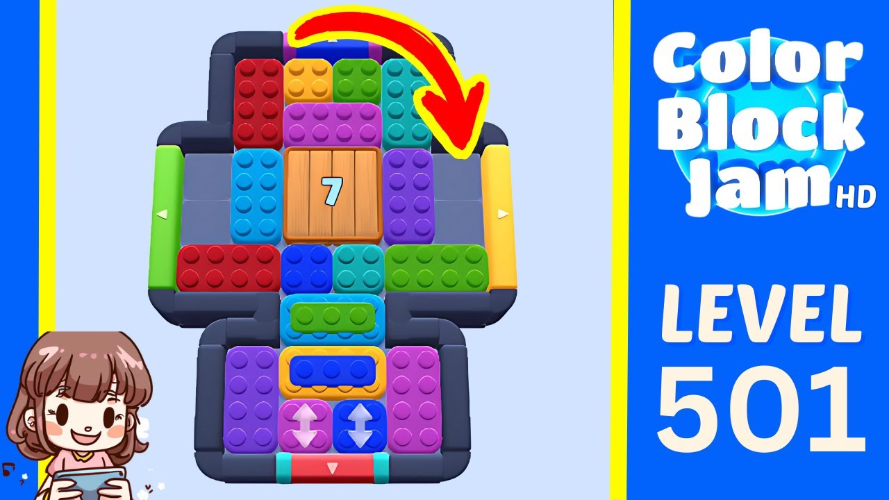 Color Block Jam Level 501 Solution Walkthrough