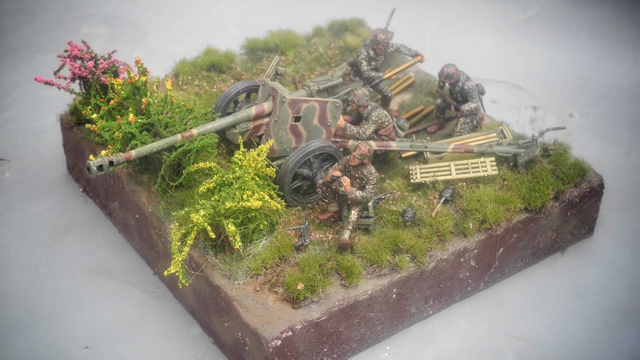 Normandy 1944 1/35 WW2 Diorama  Pak-40 MiniArt 35409