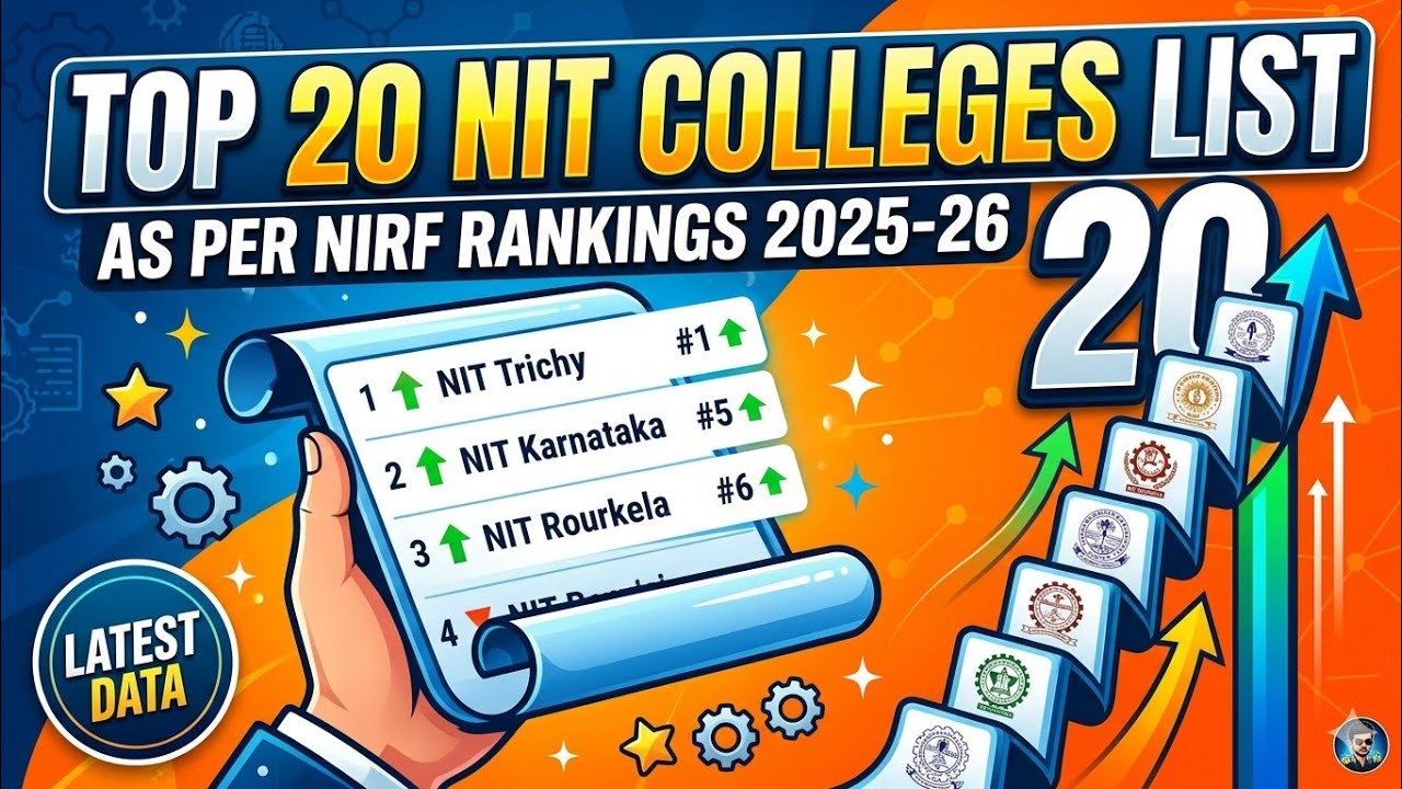 TOP 20 NIT COLLEGES LIST AS PER RIEF RANKINGS 2025-26