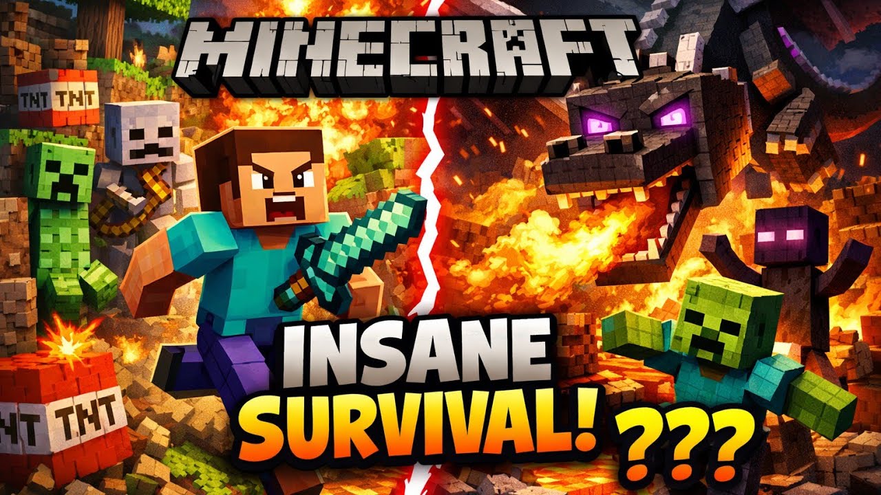 Minecraft survival video #minecraft  #gaming #mojang #viralvideo 