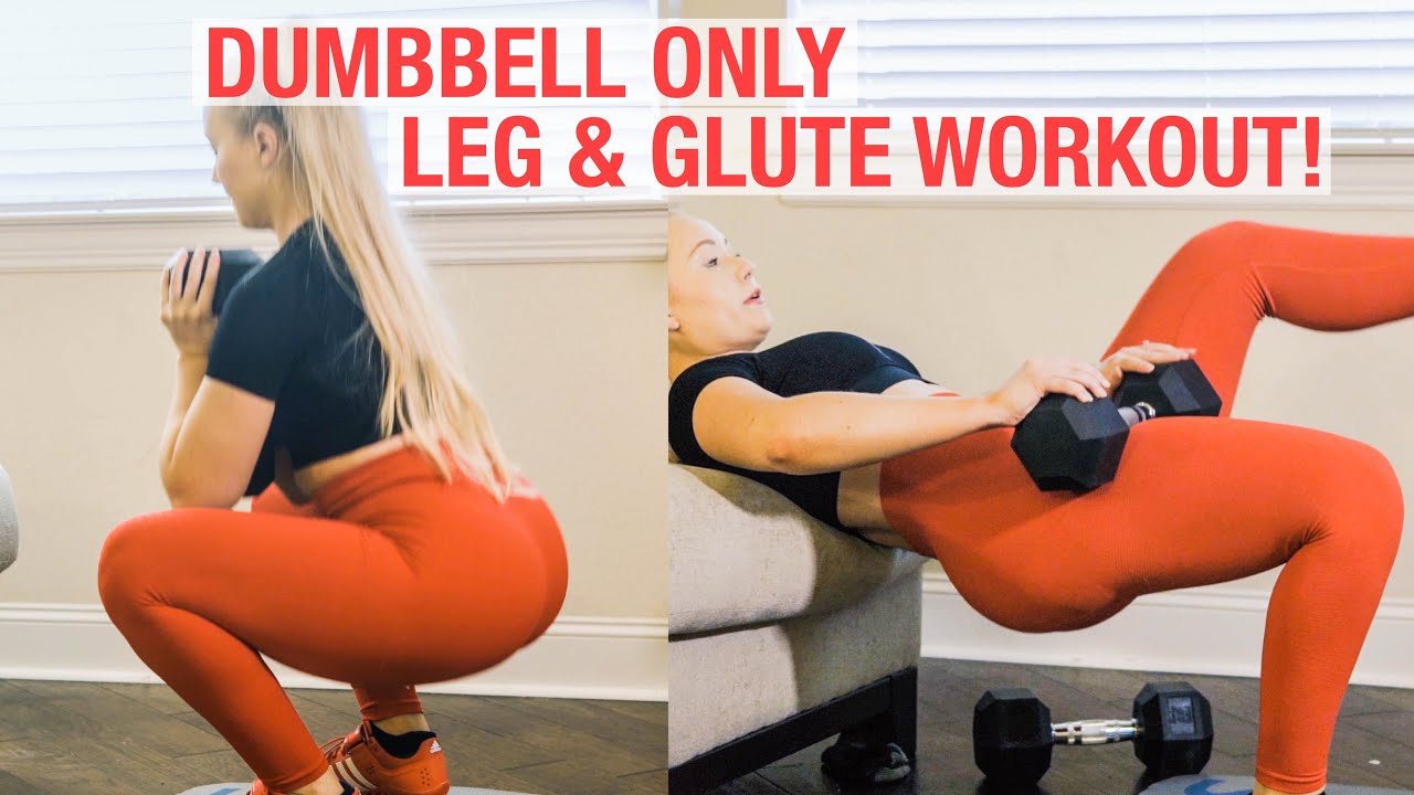 AT HOME LEG/GLUTE WORKOUT USING DUMBBELLS ONLY!