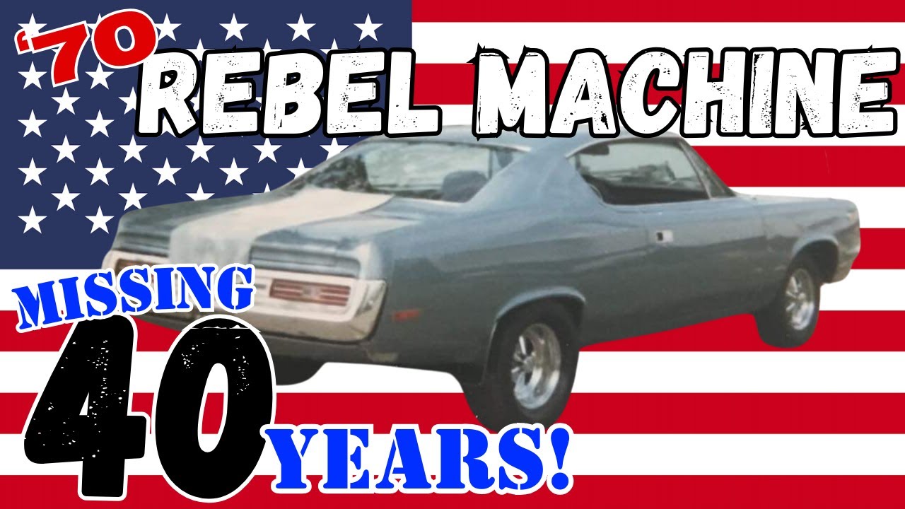 Редкий AMC Rebel Machine 1970 года выпуска пропал без вести! Узнайте, где находится этот маслкар!