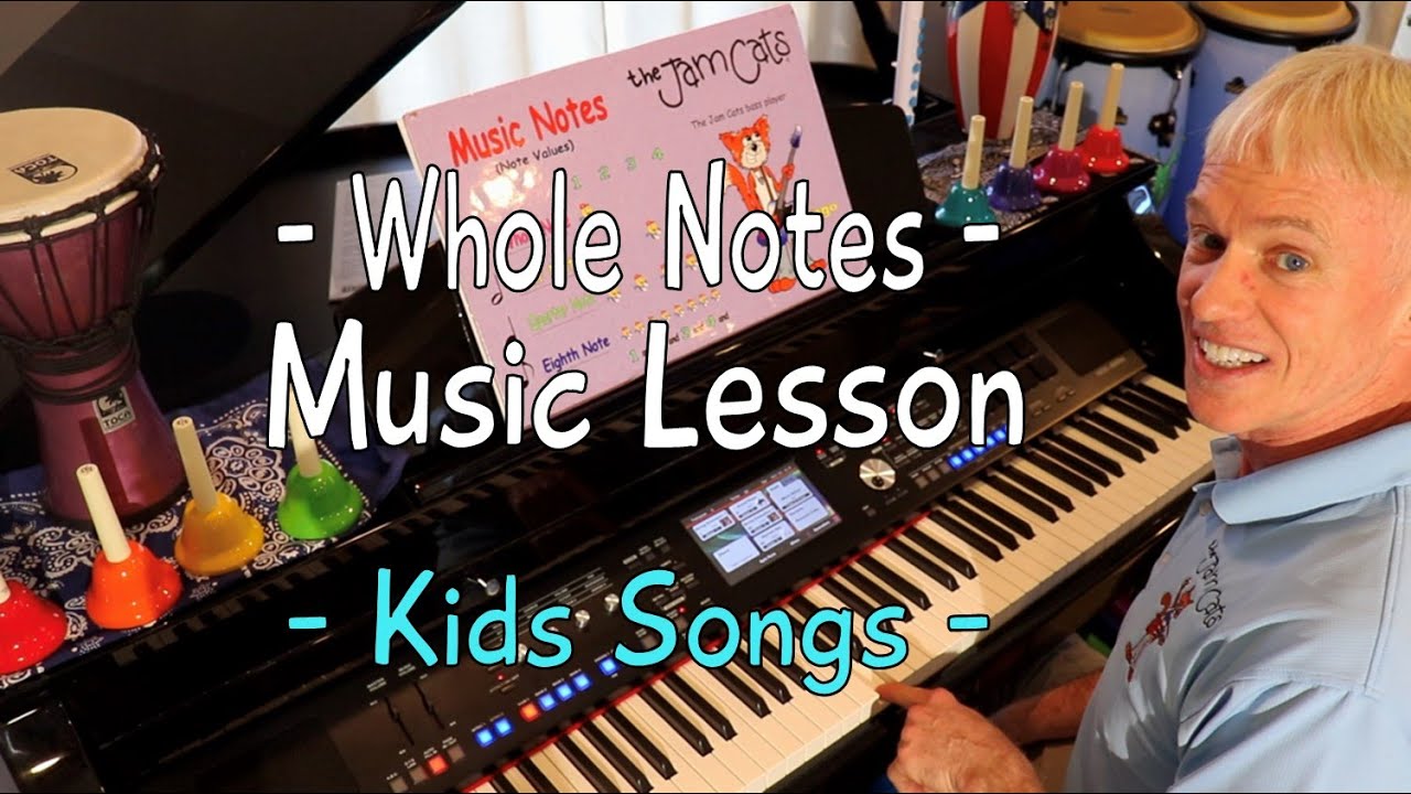 Whole Notes Lesson - The Jam Cats Music | Music Classes + Kids Songs & Nursery Rhymes