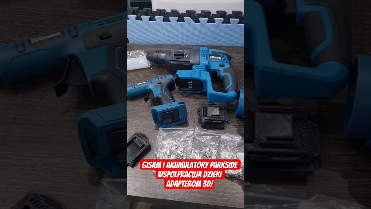 Narzędzia Gisam z Aliexpress przerobione pod akumulatory Parkside!