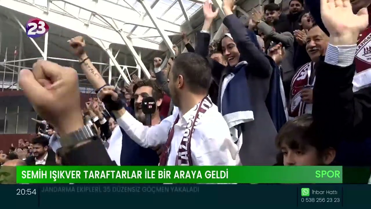 MHP 1. SIRA MV. ADAYI SEMİH IŞIKVER, ELAZIĞSPOR MAÇINI TRİBÜNLERDE TARAFTARLAR İLE BİRLİKTE İZLEDİ