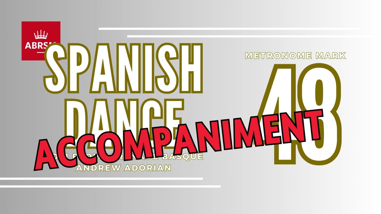 Spanish Dance by Adorian #1 from Serenade Basque [Accompaniment] ABRSM Cello Grade 6 from 2024 | 48