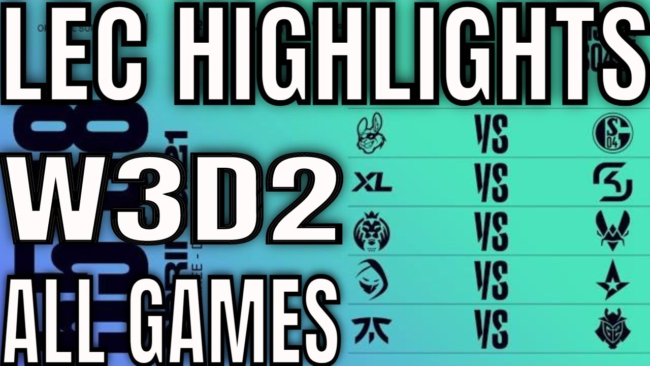 LEC Highlights ALL GAMES W3D2 Spring 2021