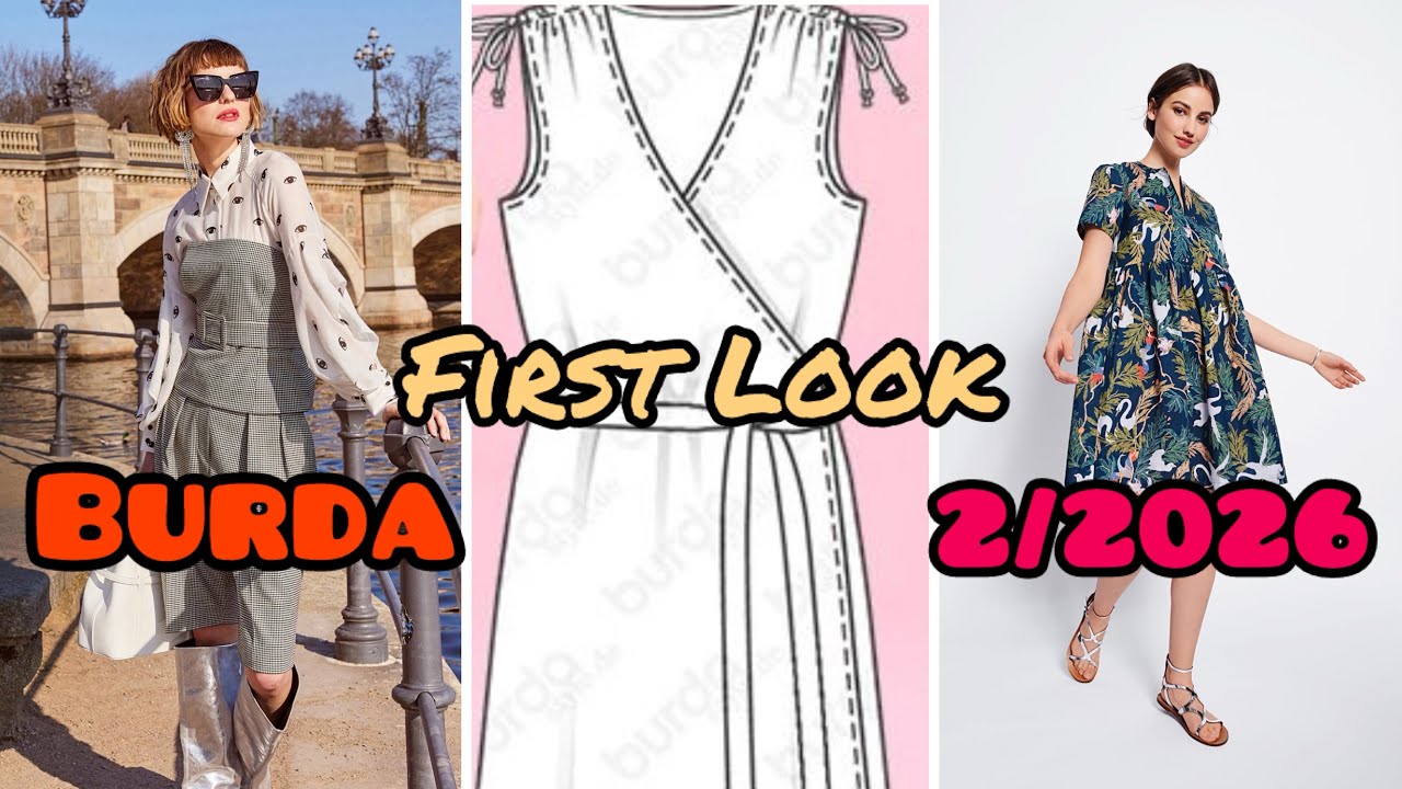Burda 2/2026 First Look Burda 2/2026 || Technical Line draw || #outfitideas #burdastyle #style 