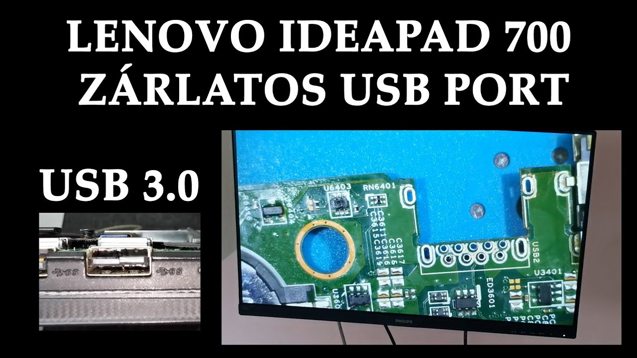 Ti küldtétek: Miért fagyogat? Lenovo Ideapad 700, USB port csere