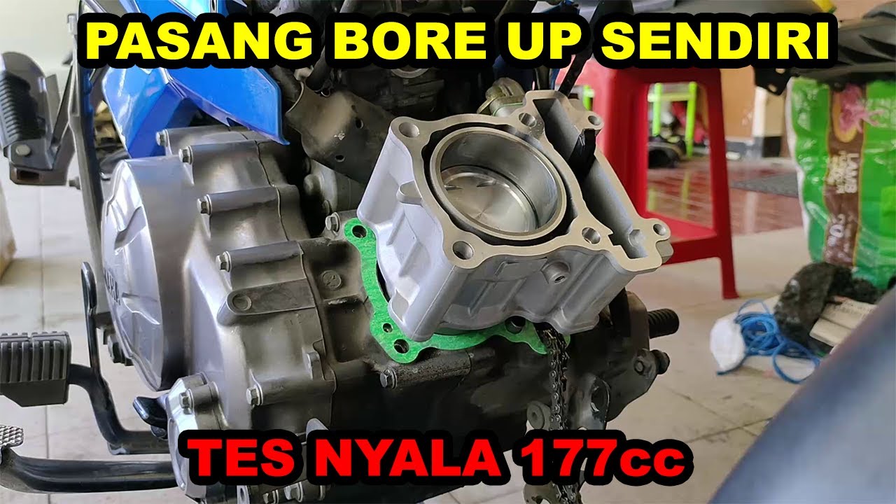 PASANG BORE UP BRT 62mm NEW JUPITER MX & TES NYALA HEAD + KARBU STANDAR || Project Bore Up 177cc
