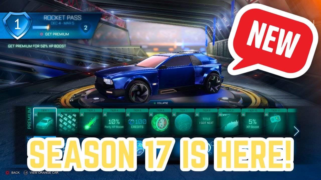 Rocket League Season 17 Rocket Pass Showcase!