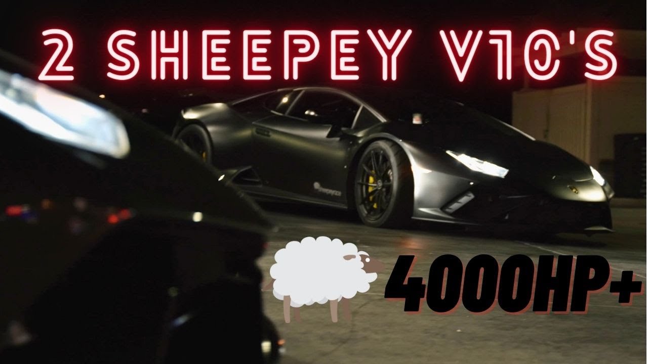 2 SHEEPEY RACE V10 Lamborghini's!! #MexicoStreets #SheepeyRace #Lamborghini #TwinTurbo